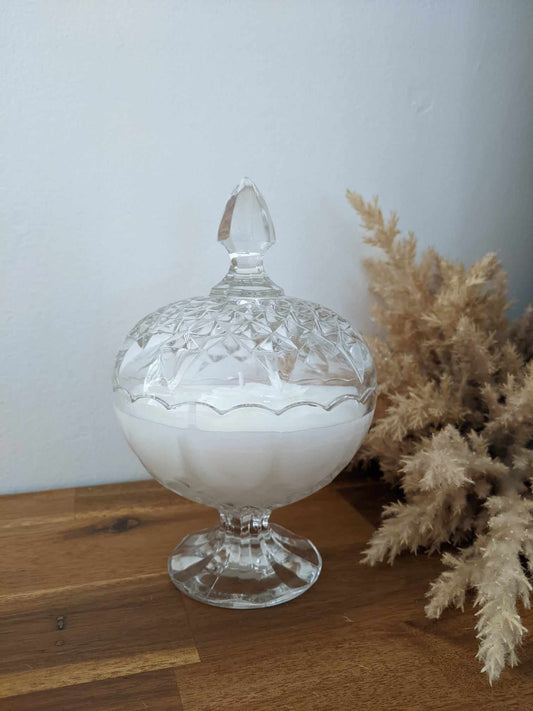 Bespoke Crystal Bowl - Bergamot & White Patchouli Hand-poured Soy Candle (A.2)