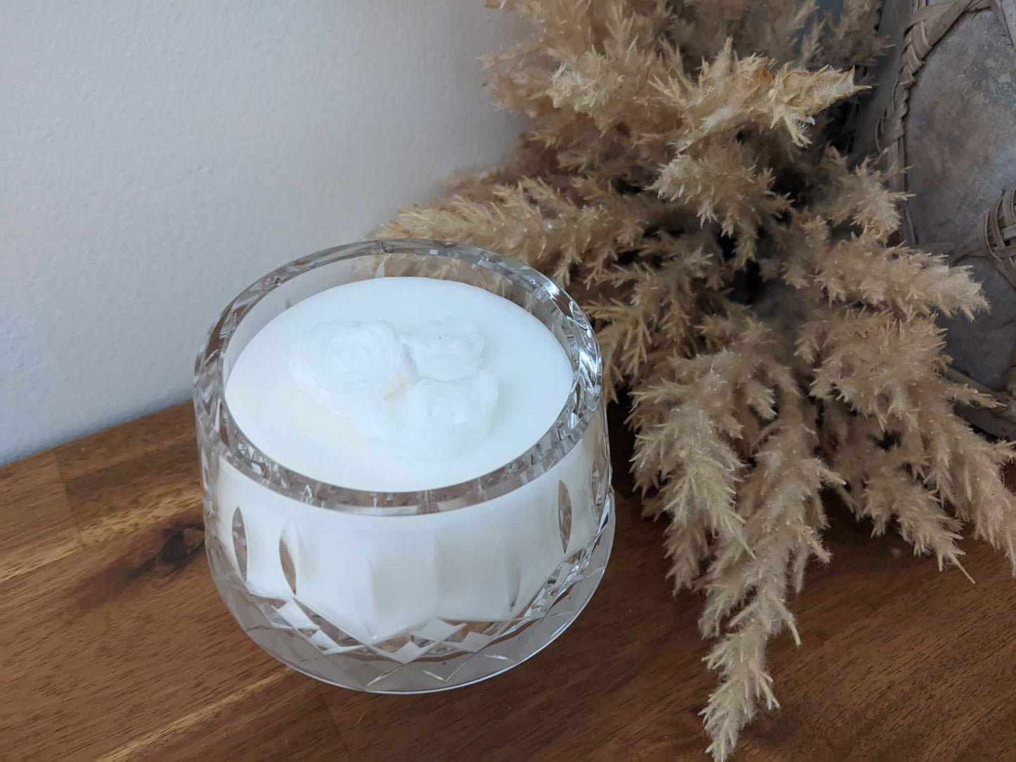 Bespoke Crystal Bowl - Bergamot & White Patchouli Hand-poured Soy Candle (C.2)