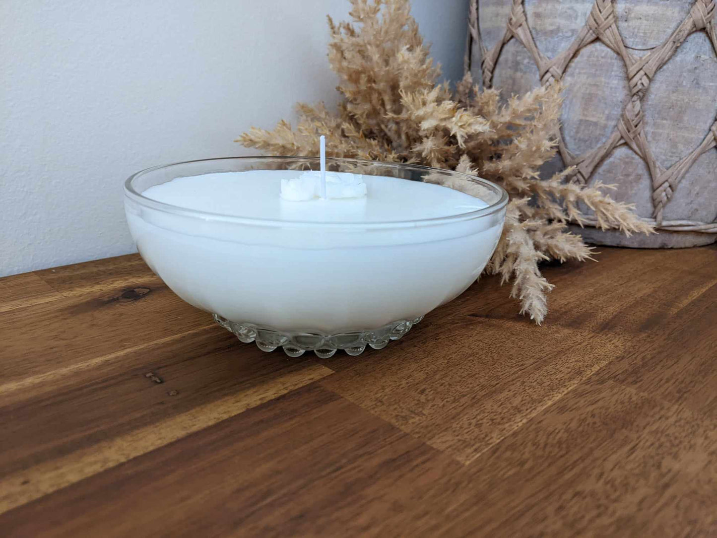 Bespoke Cut Glass Bowl - Lemongrass & Persian Lime Hand-poured Soy Candle (L)