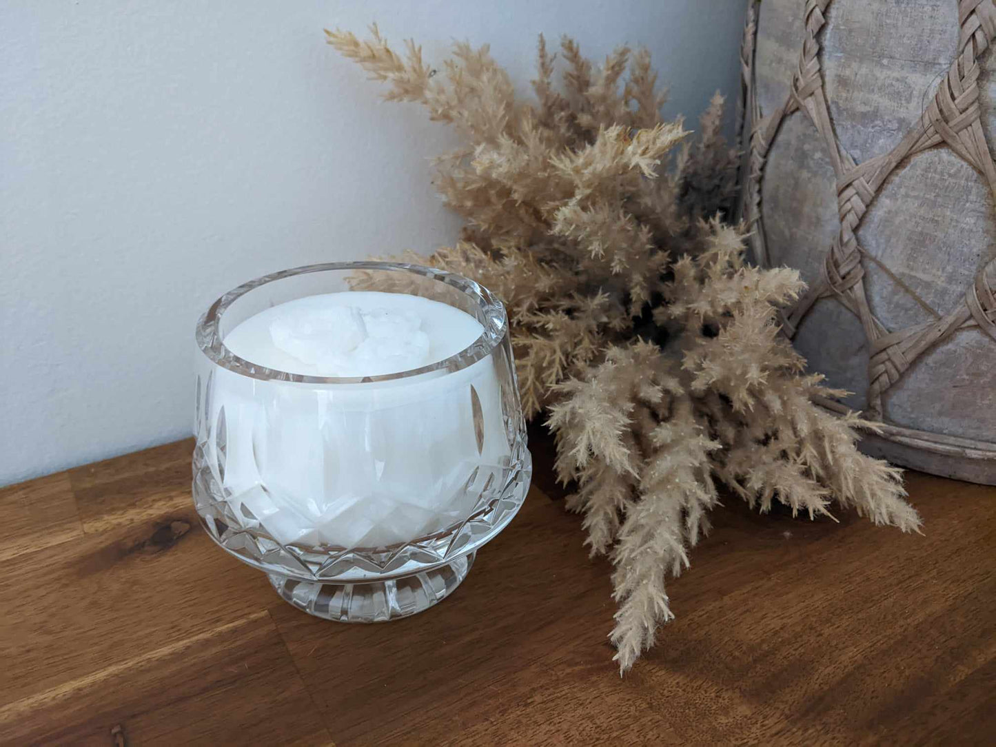 Bespoke Crystal Bowl - Bergamot & White Patchouli Hand-poured Soy Candle (C.2)