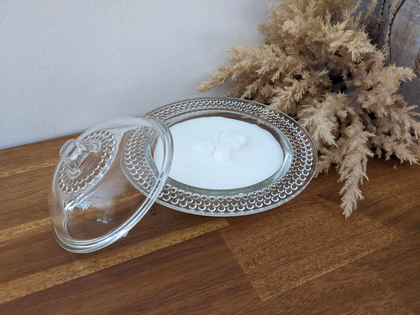 Bespoke Cut Glass Bowl - Wood Sage & Sea Salt Hand-poured Soy Candle (Z.1)