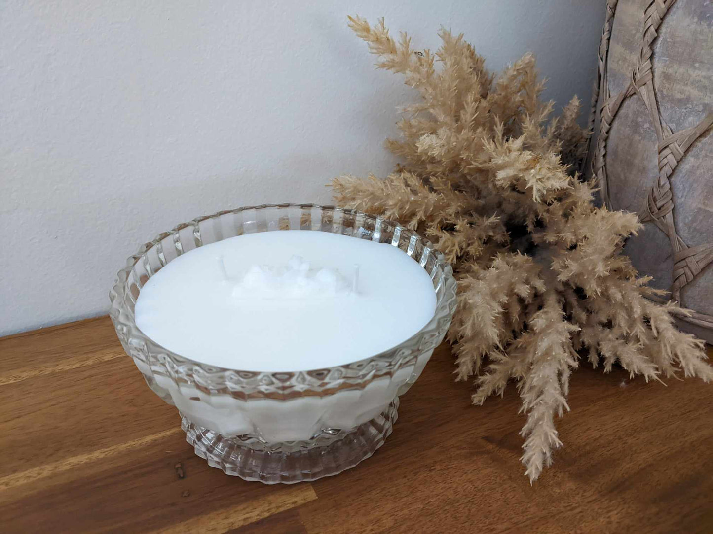 Bespoke Crystal Bowl - Wood Sage & Sea Salt Hand-poured Soy Candle (G.2)