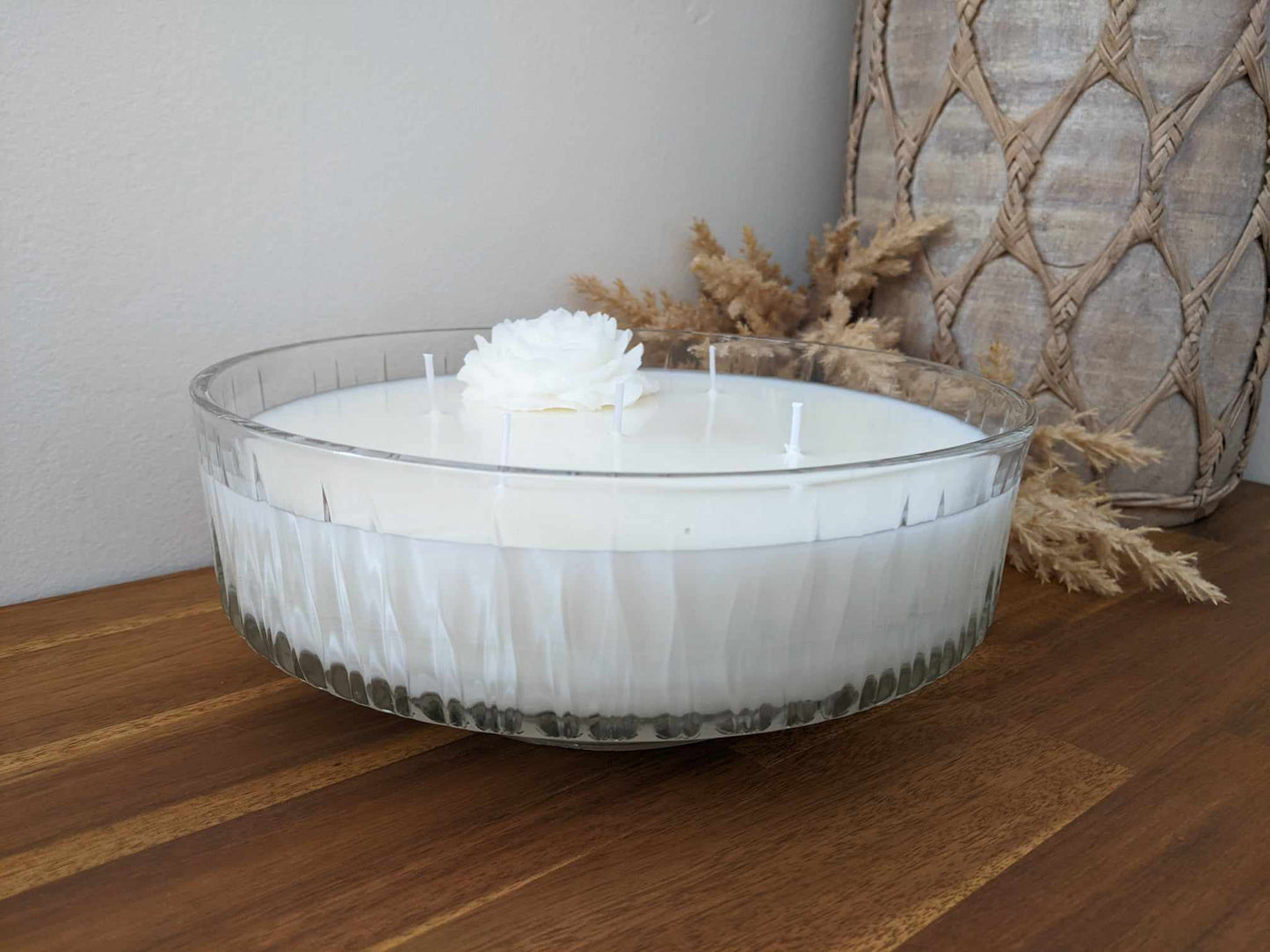 Bespoke Crystal Bowl - Wood Sage & Sea Salt Hand-poured Soy Candle (K.2)