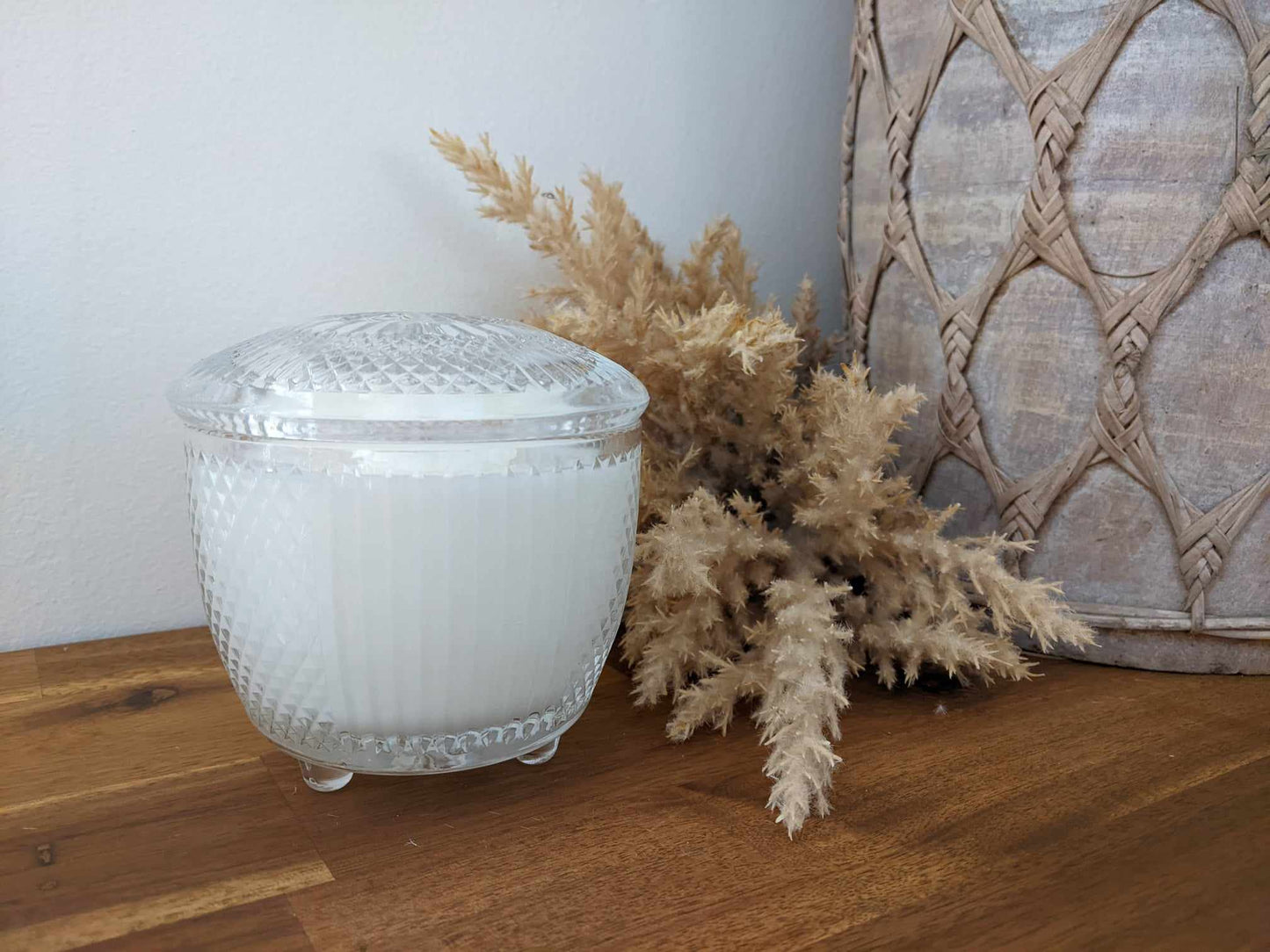 Bespoke Crystal Bowl - Wood Sage & Sea Salt Hand-poured Soy Candle (Y.1)