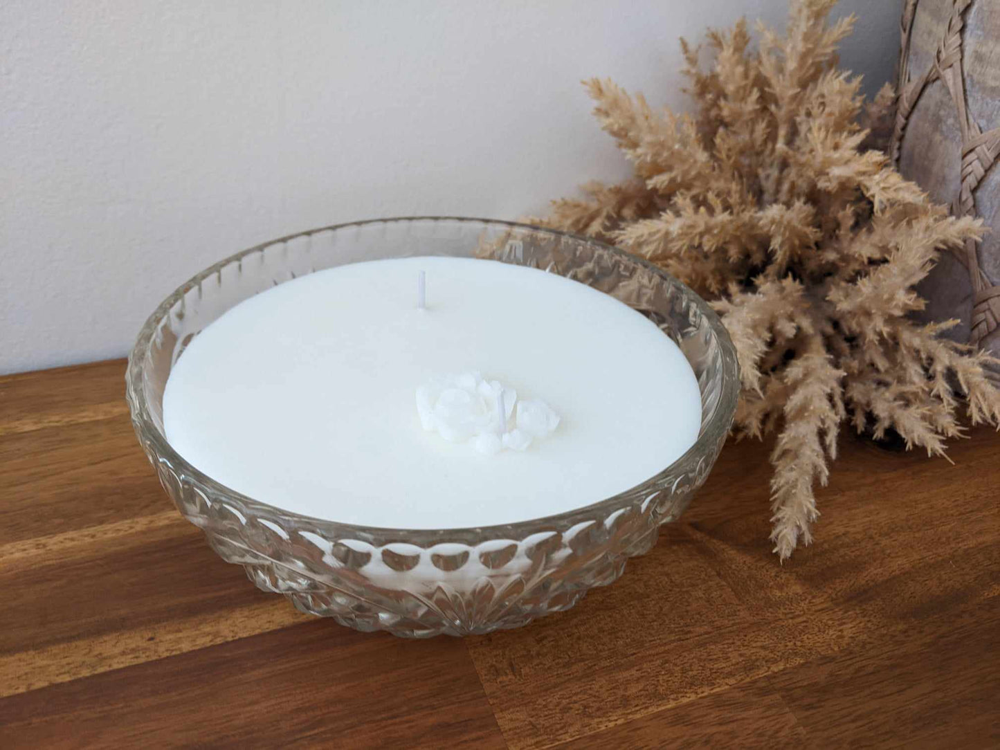 Bespoke Crystal Bowl - Angel Wings Hand-poured Soy Candle (O)