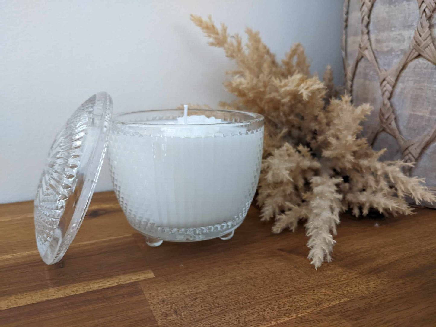 Bespoke Crystal Bowl - Wood Sage & Sea Salt Hand-poured Soy Candle (Y.1)