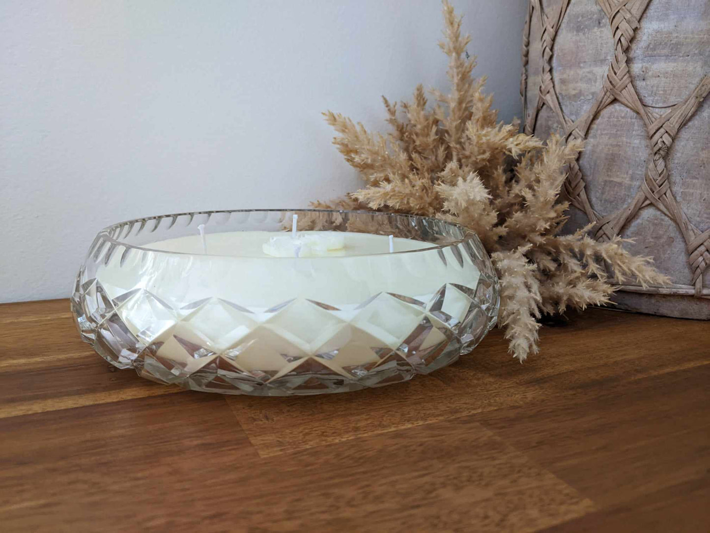 Bespoke Crystal Bowl - Jasmine Hand-poured Soy Candle (P)