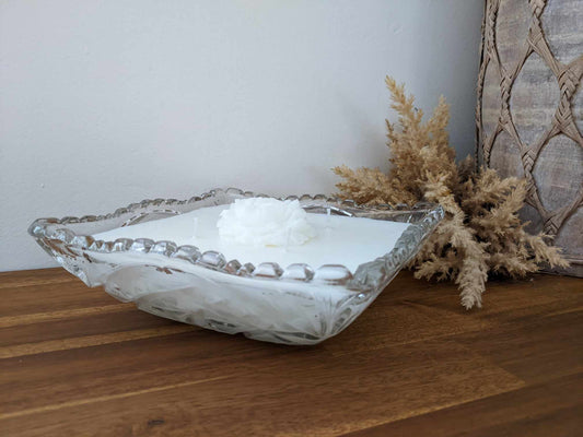 Bespoke Crystal Bowl - Wood Sage & Sea Salt Hand-poured Soy Candle (F.2)