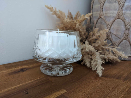 Bespoke Crystal Bowl - Bergamot & White Patchouli Hand-poured Soy Candle (C.2)