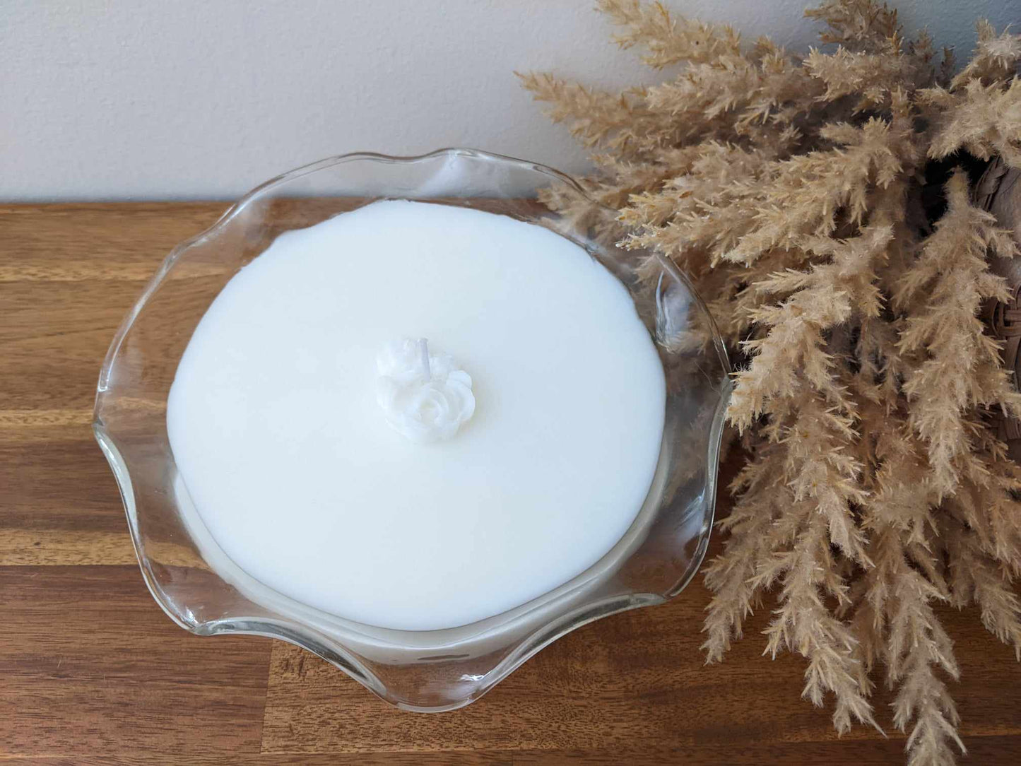 Bespoke Cut Glass Bowl - Coconut Lime Hand-poured Soy Candle (F.1)