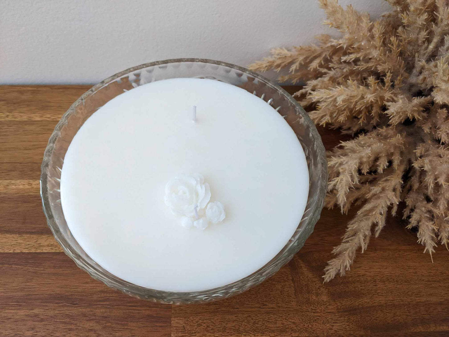 Bespoke Crystal Bowl - Angel Wings Hand-poured Soy Candle (O)