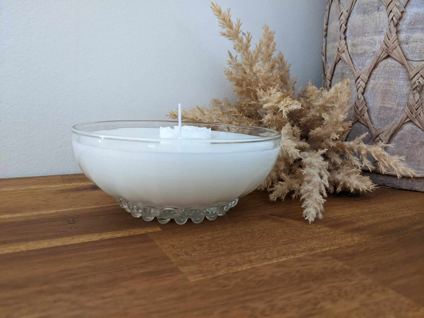 Bespoke Cut Glass Bowl - Lemongrass & Persian Lime Hand-poured Soy Candle (L)