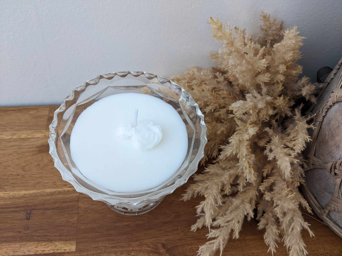 Bespoke Crystal Bowl - Coconut Lime Hand-poured Soy Candle (C)