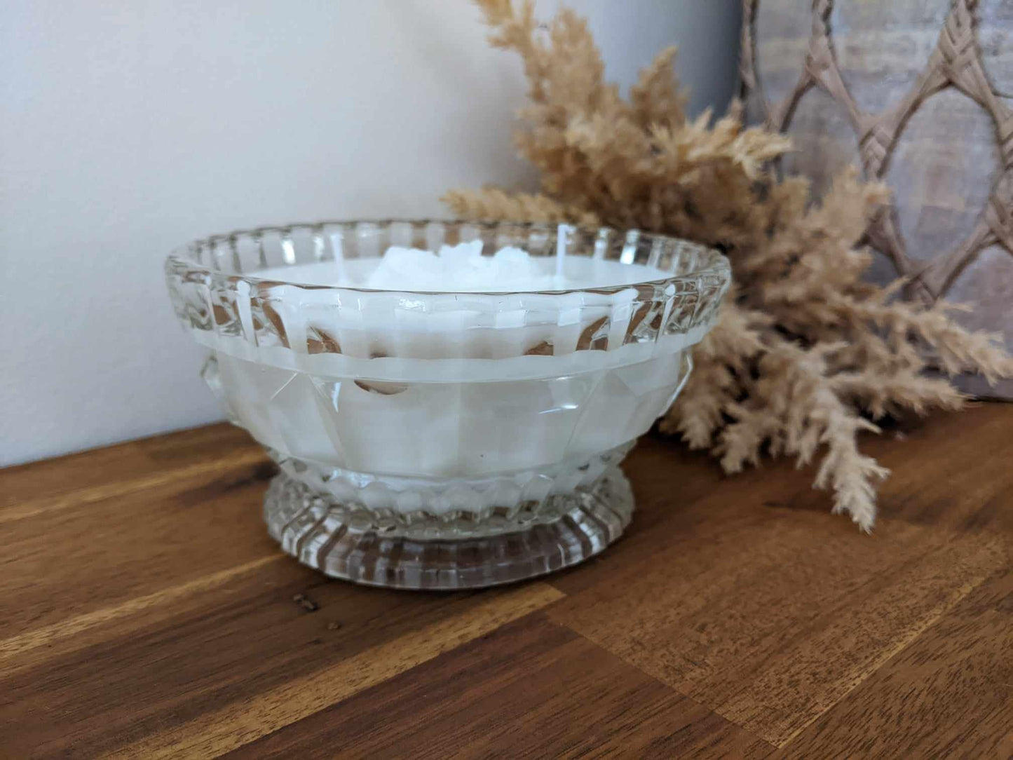 Bespoke Crystal Bowl - Wood Sage & Sea Salt Hand-poured Soy Candle (G.2)