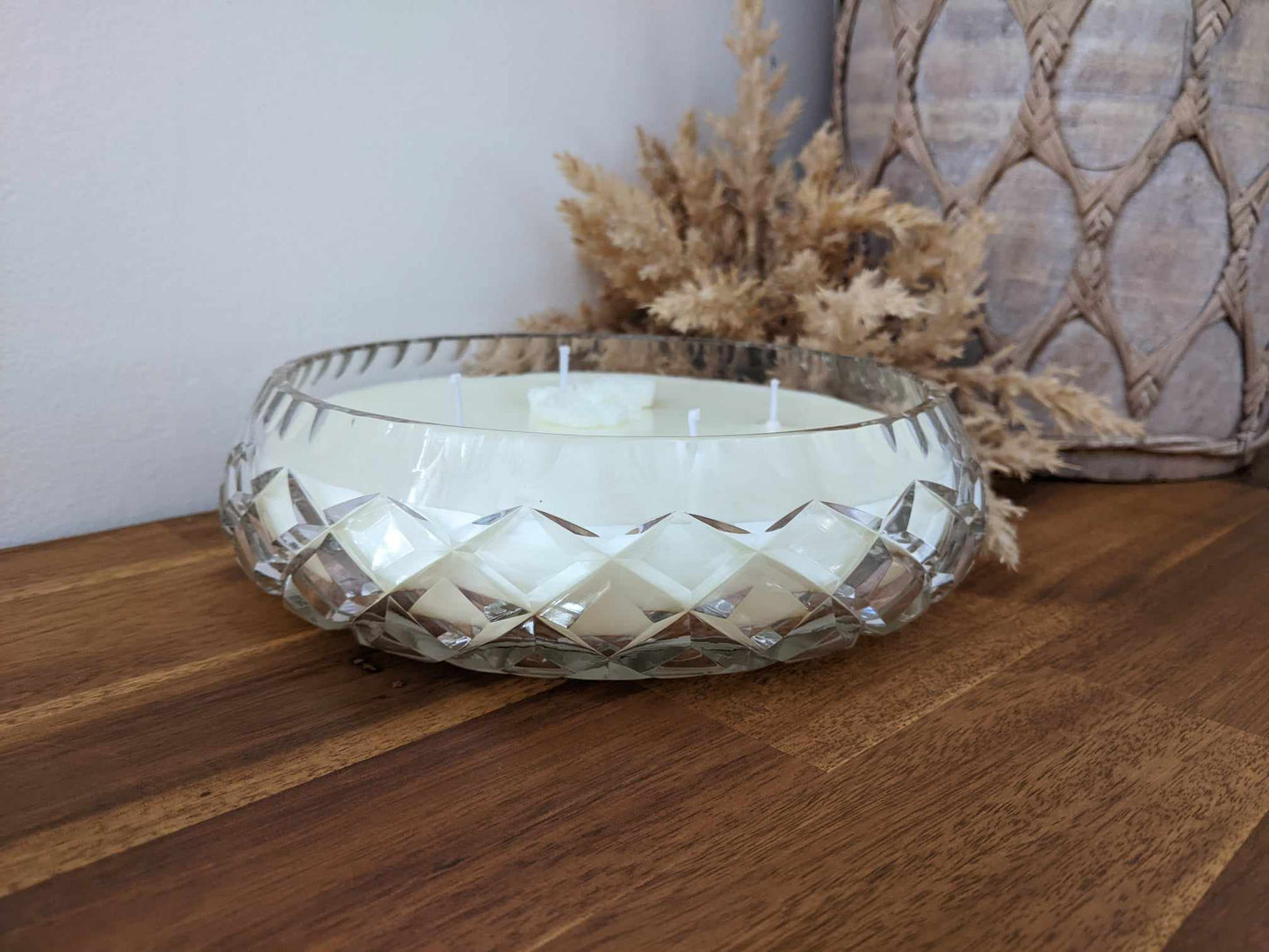 Bespoke Crystal Bowl - Jasmine Hand-poured Soy Candle (P)