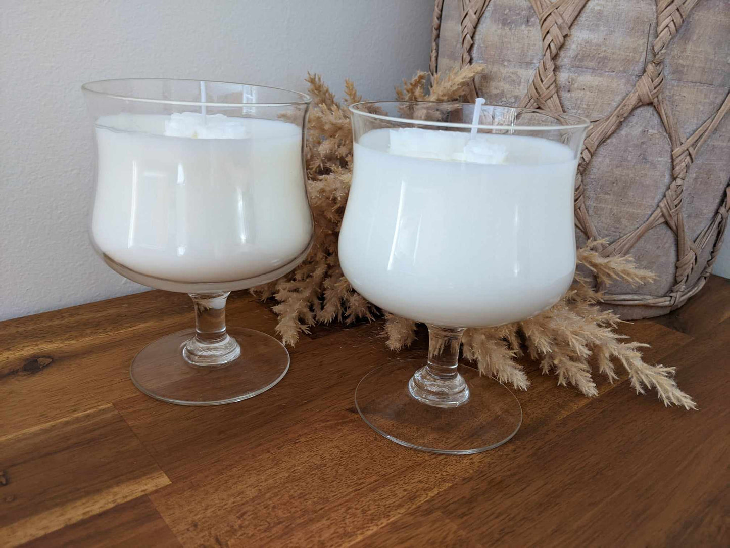 Bespoke Glass Tumber (Set) - Jasmine Hand-poured Soy Candle (M.1)