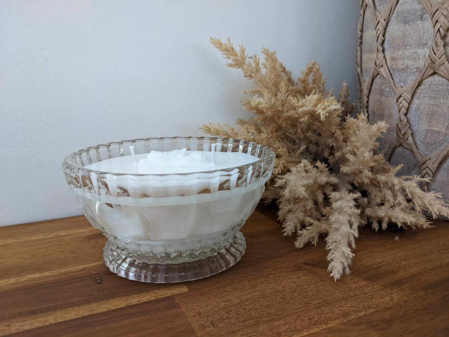 Bespoke Crystal Bowl - Wood Sage & Sea Salt Hand-poured Soy Candle (G.2)