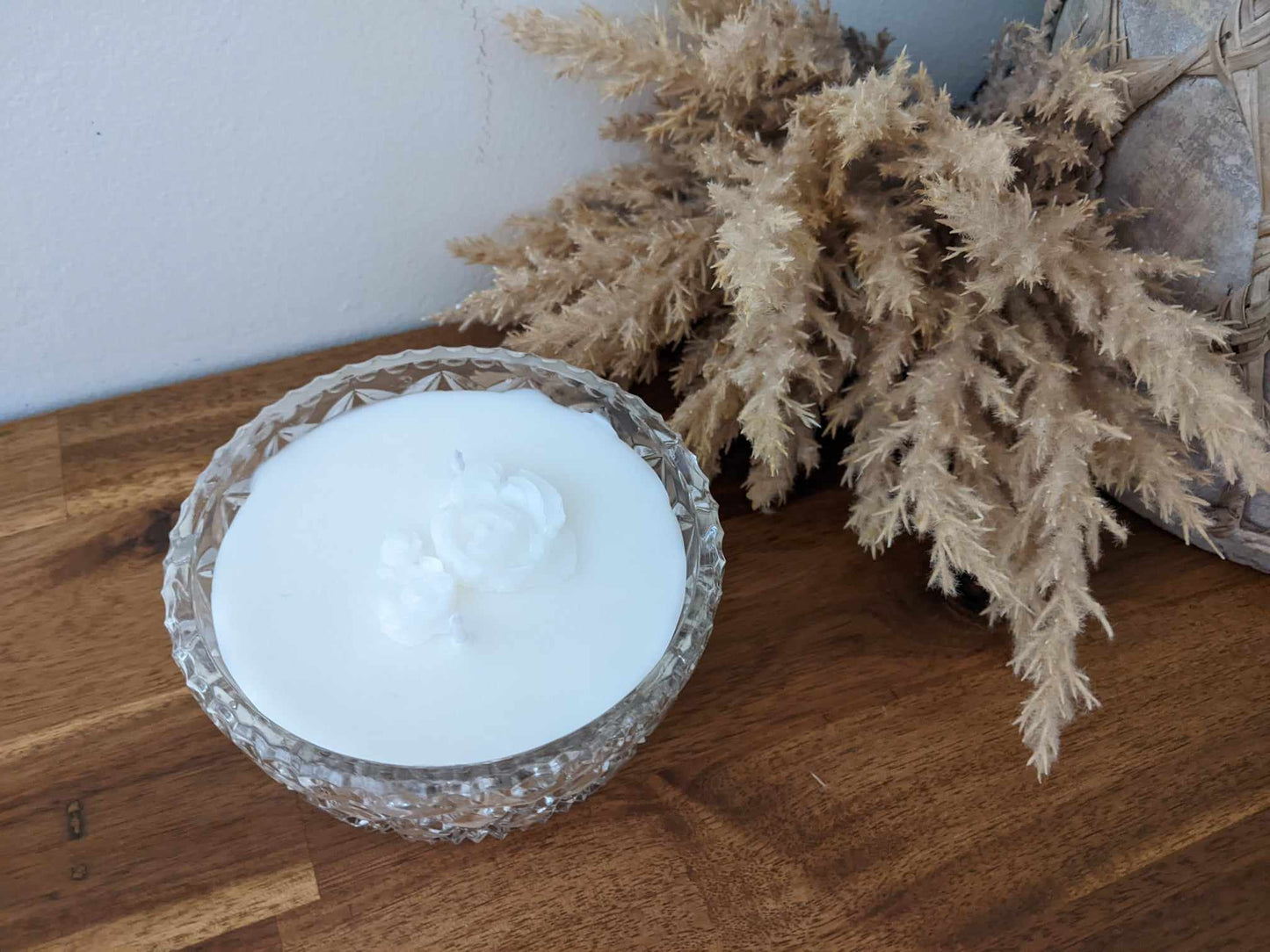 Bespoke Crystal Bowl - Wood Sage & Sea Salt Hand-poured Soy Candle (N.2)