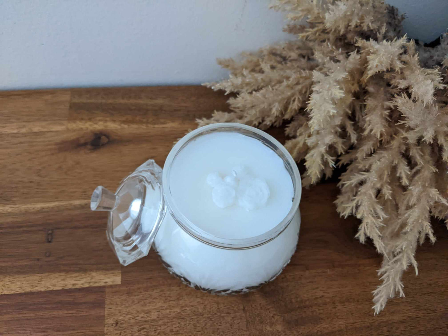 Bespoke Crystal Bowl - Wood Sage & Sea Salt Hand-poured Soy Candle (L.2)