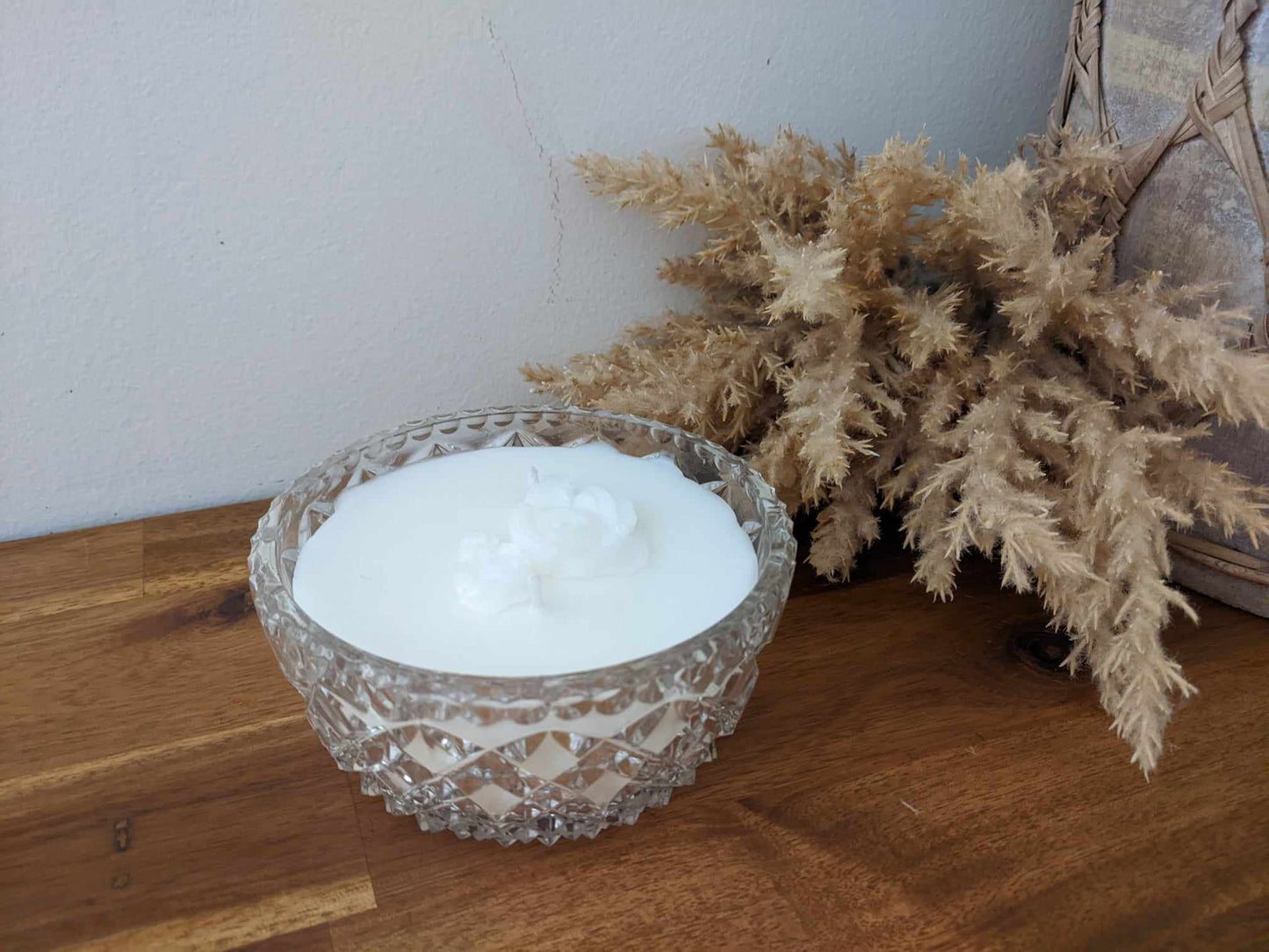 Bespoke Crystal Bowl - Wood Sage & Sea Salt Hand-poured Soy Candle (N.2)