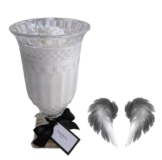 Paris Range Vase Candle - Angel Wings